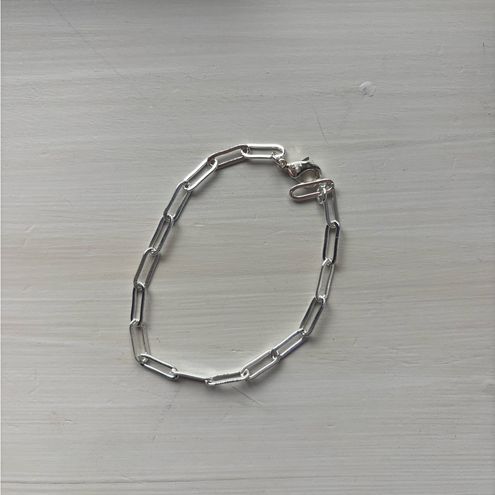 Evry Jewels Sleek Silver Link Bracelet